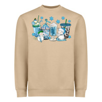 Mushroom winter snowman coffee cups Heavyweight Sweatshirt - texasbilliewilder