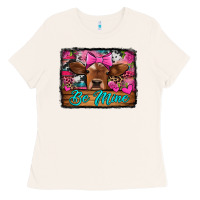 Bone be mine valentine's day cow Ladies Tee - Jasminsmagicworld