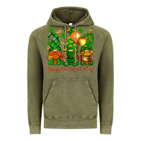 Vintage Olive happy st. patricks day with gnomies Vintage Hoodie - BundleAndBundleShop