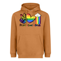 Meerkat Peace love Pride Heavyweight Hoodie - FaDigitalArtStudio