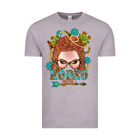 Vintage Zinc Western Rodeo Girl Braid Red Hair Vintage Tee - BundleAndBundleShop