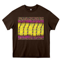 Chocolate Brown mardi gras bead leopard Heavy Core Tee - BarkalooDesign