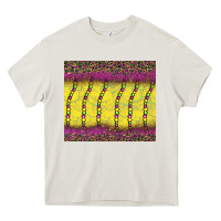 Cream mardi gras bead leopard Heavy Core Tee - BarkalooDesign