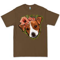 Cacao jack russel floral Premium Tee - Jasminsmagicworld