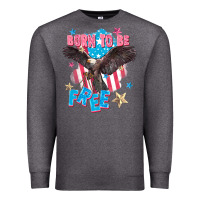 Charcoal Heather Born to be free Premium Sweatshirt - FaDigitalArtStudio