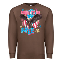 Chestnut Born to be free Premium Sweatshirt - FaDigitalArtStudio
