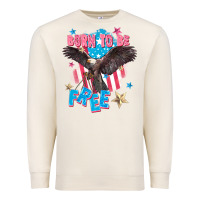 Sandshell Born to be free Premium Sweatshirt - FaDigitalArtStudio