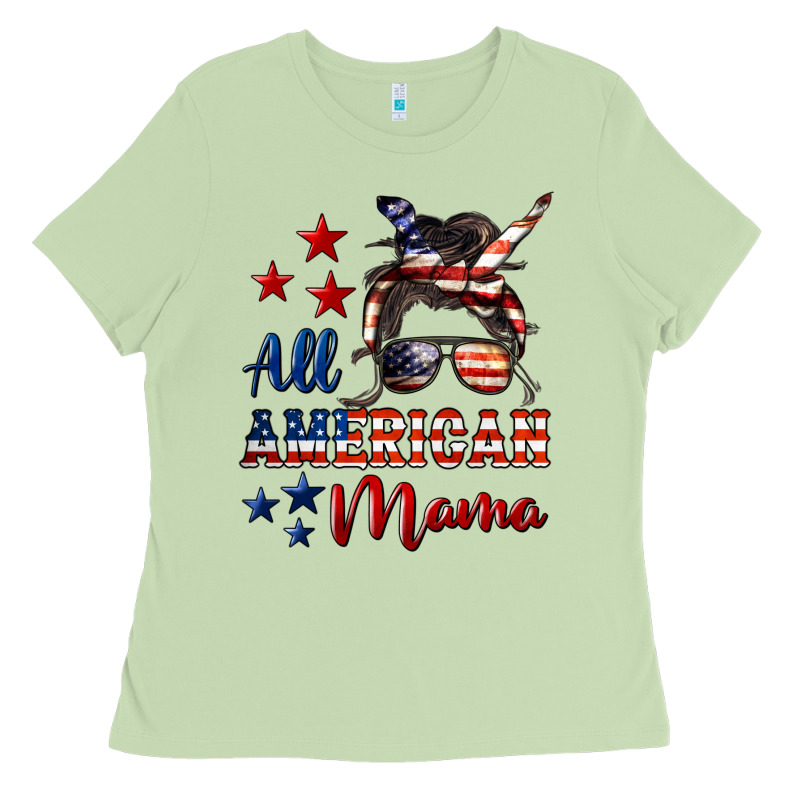 All American Mama Ladies Tee by LillyAllenDesigns | Teevron