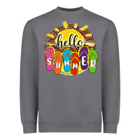 Storm hello summer with flip flops Heavyweight Sweatshirt - NancyCooperArtShop