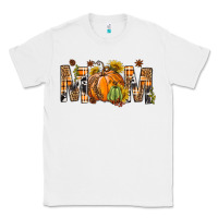 White Western Mom With Pumpkins Classic Tee - BundleAndBundleShop