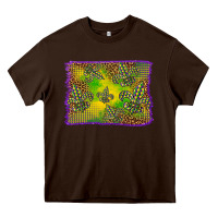 Chocolate Brown mardi gras background Heavy Core Tee - BarkalooDesign