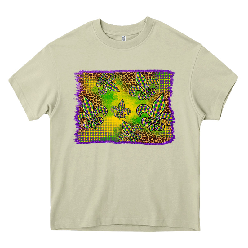 Mardi Gras Background Heavy Core Tee by BarkalooDesign | Teevron