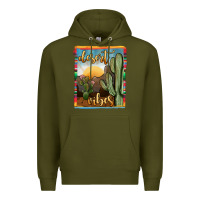 Army Green desert vibes Premium Hoodie - JahusDesignShop