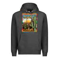 Charcoal Heather desert vibes Premium Hoodie - JahusDesignShop