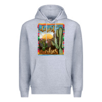 Heather Grey desert vibes Premium Hoodie - JahusDesignShop