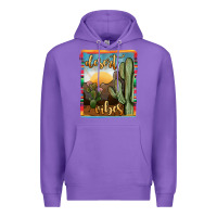 Purple desert vibes Premium Hoodie - JahusDesignShop