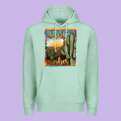 Desert Vibes Premium Hoodie Designed By Jahusdesignshop