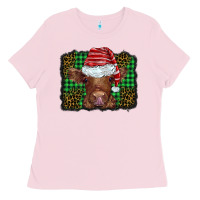 Bubblegum Pink christmas leopard buffalo plaid baby highland cow Ladies Tee - BarkalooDesign