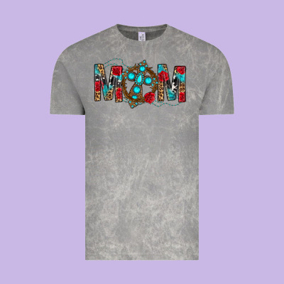Western Mom With Cross Vintage Tee Designed By Bundleandbundleshop