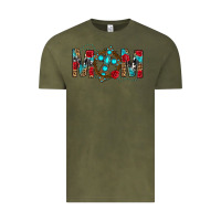 Vintage Olive Western Mom With Cross Vintage Tee - BundleAndBundleShop