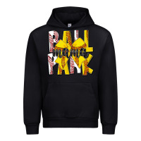 Black ball park mama Urban Hoodie - CowhideDigitalArt