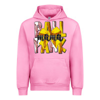 Fuchsia Pink ball park mama Urban Hoodie - CowhideDigitalArt