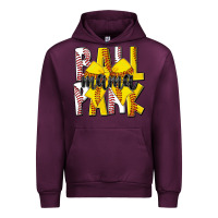 Mauve Wine ball park mama Urban Hoodie - CowhideDigitalArt