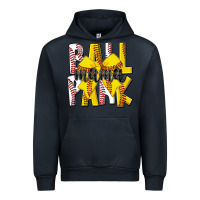 Navy ball park mama Urban Hoodie - CowhideDigitalArt