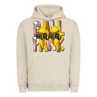 Pigment French Oak ball park mama Urban Hoodie - CowhideDigitalArt