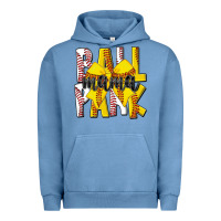 Pigment Pebble Blue ball park mama Urban Hoodie - CowhideDigitalArt
