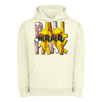 Pigment Pistachio ball park mama Urban Hoodie - CowhideDigitalArt