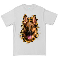 Dove Grey german shepherd leopard background Premium Tee - Jasminsmagicworld