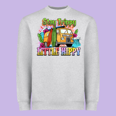 Stay Trippy Little Hippy Heavyweight Sweatshirt Designed By Nancycooperartshop