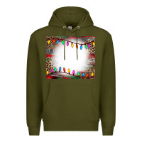 Army Green christmas bleach effect tumler Premium Hoodie - CowCowDesign