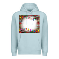 Blue Mist christmas bleach effect tumler Premium Hoodie - CowCowDesign
