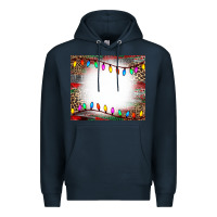 Navy christmas bleach effect tumler Premium Hoodie - CowCowDesign