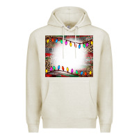 Oatmeal Heather christmas bleach effect tumler Premium Hoodie - CowCowDesign