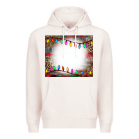 Pale Pink christmas bleach effect tumler Premium Hoodie - CowCowDesign