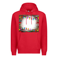 Red christmas bleach effect tumler Premium Hoodie - CowCowDesign