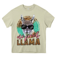 Mossy western no prob llama Heavy Core Tee - LillyAllenDesigns