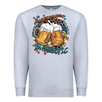 Heather Grey I'm not drunk i'm patriotic Premium Sweatshirt - FaDigitalArtStudio