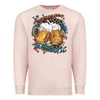 Pale Pink I'm not drunk i'm patriotic Premium Sweatshirt - FaDigitalArtStudio