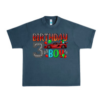 Midnight Navy birthday boy 3 Urban Heavy Tee - BundleAndBundleShop
