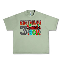Oil Green birthday boy 3 Urban Heavy Tee - BundleAndBundleShop