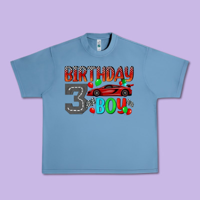 Birthday Boy 3 Urban Heavy Tee Designed By Bundleandbundleshop