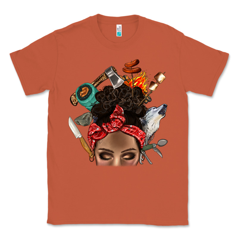 Wild Camping Afro Messy Bbs Classic Tee by BundleAndBundleShop | Teevron