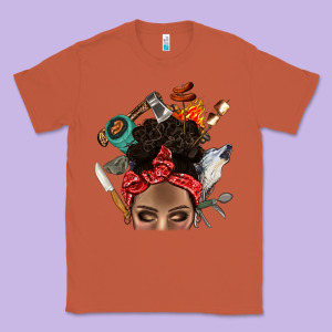 Wild Camping Afro Messy Bbs Classic Tee Designed By Bundleandbundleshop