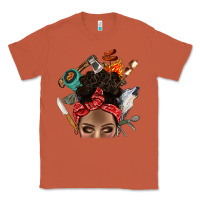Copper Wild Camping Afro Messy Bbs Classic Tee - BundleAndBundleShop