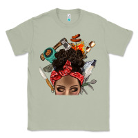 Matcha Wild Camping Afro Messy Bbs Classic Tee - BundleAndBundleShop