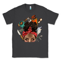 Smoke Wild Camping Afro Messy Bbs Classic Tee - BundleAndBundleShop